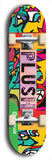 North American maple skateboard deck designed by underground artist BellyRash -- available in widths between 7.5 to 8.5 inches in both mellow concave and steep concave shapes from the BellyRash Limited Edition Blitz Deck series: Plush