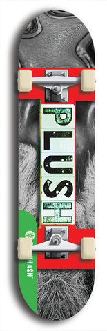 North American maple skateboard deck designed by underground artist BellyRash -- available in widths between 7.5 to 8.5 inches in both mellow concave and steep concave shapes from the BellyRash Limited Edition Blitz Deck series: Plush