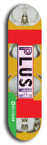 North American maple skateboard deck designed by underground artist BellyRash -- available in widths between 7.5 to 8.5 inches in both mellow concave and steep concave shapes from the BellyRash Limited Edition Blitz Deck series: Plush