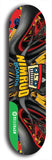 North American maple skateboard deck designed by underground artist BellyRash -- available in widths between 7.5 to 8.5 inches in both mellow concave and steep concave shapes from the BellyRash Limited Edition Blitz Deck series: Nimrod