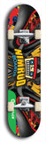 North American maple skateboard deck designed by underground artist BellyRash -- available in widths between 7.5 to 8.5 inches in both mellow concave and steep concave shapes from the BellyRash Limited Edition Blitz Deck series: Nimrod