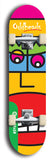 North American maple skateboard deck designed by underground artist BellyRash -- available in widths between 7.5 to 8.5 inches in both mellow concave and steep concave shapes from the BellyRash Limited Edition Blitz Deck series: Oddheads