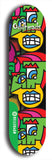 North American maple skateboard deck designed by underground artist BellyRash -- available in widths between 7.5 to 8.5 inches in both mellow concave and steep concave shapes from the BellyRash Limited Edition Blitz Deck series: Oddheads