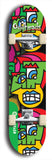 North American maple skateboard deck designed by underground artist BellyRash -- available in widths between 7.5 to 8.5 inches in both mellow concave and steep concave shapes from the BellyRash Limited Edition Blitz Deck series: Oddheads