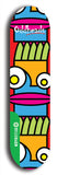 North American maple skateboard deck designed by underground artist BellyRash -- available in widths between 7.5 to 8.5 inches in both mellow concave and steep concave shapes from the BellyRash Limited Edition Blitz Deck series: Oddheads