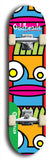 North American maple skateboard deck designed by underground artist BellyRash -- available in widths between 7.5 to 8.5 inches in both mellow concave and steep concave shapes from the BellyRash Limited Edition Blitz Deck series: Oddheads