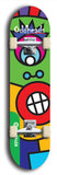 North American maple skateboard deck designed by underground artist BellyRash -- available in widths between 7.5 to 8.5 inches in both mellow concave and steep concave shapes from the BellyRash Limited Edition Blitz Deck series: Oddheads