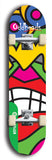 North American maple skateboard deck designed by underground artist BellyRash -- available in widths between 7.5 to 8.5 inches in both mellow concave and steep concave shapes from the BellyRash Limited Edition Blitz Deck series: Oddheads
