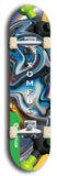 North American maple skateboard deck designed by underground artist BellyRash -- available in widths between 7.5 to 8.5 inches in both mellow concave and steep concave shapes from the BellyRash Limited Edition Blitz Deck series: Xomfug