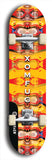 Skateboard deck: Limited edition, North American maple skateboard deck designed by underground artist BellyRash - available widths 7.5 to 8.5 inches in both mellow concave and steep concave shapes. Artwork: XOMFUG logo brand popsicle-shaped deck