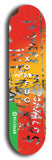 North American maple skateboard deck designed by underground artist BellyRash -- available in widths between 7.5 to 8.5 inches in both mellow concave and steep concave shapes from the BellyRash Limited Edition Blitz Deck series: Xomfug