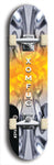 Skateboard deck: Limited edition, North American maple skateboard deck designed by underground artist BellyRash - available widths 7.5 to 8.5 inches in both mellow concave and steep concave shapes. Artwork: XOMFUG logo brand popsicle-shaped deck