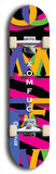 Skateboard deck: Limited edition, North American maple skateboard deck designed by underground artist BellyRash - available widths 7.5 to 8.5 inches in both mellow concave and steep concave shapes. Artwork: XOMFUG logo brand popsicle-shaped deck