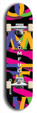 Skateboard deck: Limited edition, North American maple skateboard deck designed by underground artist BellyRash - available widths 7.5 to 8.5 inches in both mellow concave and steep concave shapes. Artwork: XOMFUG logo brand popsicle-shaped deck