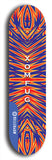 Skateboard deck: Limited edition, North American maple skateboard deck designed by underground artist BellyRash - available widths 7.5 to 8.5 inches in both mellow concave and steep concave shapes. Artwork: XOMFUG logo brand popsicle-shaped deck