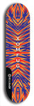 Skateboard deck: Limited edition, North American maple skateboard deck designed by underground artist BellyRash - available widths 7.5 to 8.5 inches in both mellow concave and steep concave shapes. Artwork: XOMFUG logo brand popsicle-shaped deck