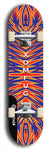 Skateboard deck: Limited edition, North American maple skateboard deck designed by underground artist BellyRash - available widths 7.5 to 8.5 inches in both mellow concave and steep concave shapes. Artwork: XOMFUG logo brand popsicle-shaped deck