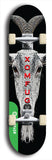 North American maple skateboard deck designed by underground artist BellyRash -- available in widths between 7.5 to 8.5 inches in both mellow concave and steep concave shapes from the BellyRash Limited Edition Blitz Deck series: Xomfug