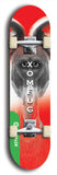 North American maple skateboard deck designed by underground artist BellyRash -- available in widths between 7.5 to 8.5 inches in both mellow concave and steep concave shapes from the BellyRash Limited Edition Blitz Deck series: Xomfug