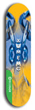North American maple skateboard deck designed by underground artist BellyRash -- available in widths between 7.5 to 8.5 inches in both mellow concave and steep concave shapes from the BellyRash Limited Edition Blitz Deck series: Xomfug