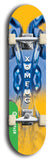 North American maple skateboard deck designed by underground artist BellyRash -- available in widths between 7.5 to 8.5 inches in both mellow concave and steep concave shapes from the BellyRash Limited Edition Blitz Deck series: Xomfug