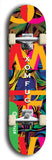 North American maple skateboard deck designed by underground artist BellyRash -- available in widths between 7.5 to 8.5 inches in both mellow concave and steep concave shapes from the BellyRash Limited Edition Blitz Deck series: Xomfug