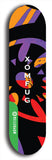 North American maple skateboard deck designed by underground artist BellyRash -- available in widths between 7.5 to 8.5 inches in both mellow concave and steep concave shapes from the BellyRash Limited Edition Blitz Deck series: Xomfug