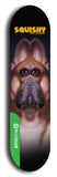 North American maple skateboard deck designed by underground artist BellyRash -- available in widths between 7.5 to 8.5 inches in both mellow concave and steep concave shapes from the BellyRash Limited Edition Blitz Deck series: Squishy