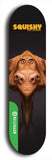 North American maple skateboard deck designed by underground artist BellyRash -- available in widths between 7.5 to 8.5 inches in both mellow concave and steep concave shapes from the BellyRash Limited Edition Blitz Deck series: Squishy