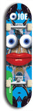North American maple skateboard deck designed by underground artist BellyRash -- available in widths between 7.5 to 8.5 inches in both mellow concave and steep concave shapes from the BellyRash Limited Edition Blitz Deck series: Eyeball Joe