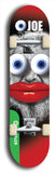 North American maple skateboard deck designed by underground artist BellyRash -- available in widths between 7.5 to 8.5 inches in both mellow concave and steep concave shapes from the BellyRash Limited Edition Blitz Deck series: Eyeball Joe