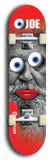 Skateboard deck: Limited edition, North American maple skateboard deck designed by underground artist BellyRash - available widths 7.5 to 8.5 inches in both mellow concave and steep concave shapes. Artwork: EYEBALL JOE logo brand popsicle-shaped deck