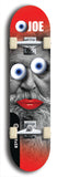 Skateboard deck: Limited edition, North American maple skateboard deck designed by underground artist BellyRash - available widths 7.5 to 8.5 inches in both mellow concave and steep concave shapes. Artwork: EYEBALL JOE logo brand popsicle-shaped deck