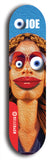 Skateboard deck: Limited edition, North American maple skateboard deck designed by underground artist BellyRash - available widths 7.5 to 8.5 inches in both mellow concave and steep concave shapes. Artwork: EYEBALL JOE logo brand popsicle-shaped deck