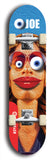 Skateboard deck: Limited edition, North American maple skateboard deck designed by underground artist BellyRash - available widths 7.5 to 8.5 inches in both mellow concave and steep concave shapes. Artwork: EYEBALL JOE logo brand popsicle-shaped deck