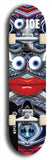 Skateboard deck: Limited edition, North American maple skateboard deck designed by underground artist BellyRash - available widths 7.5 to 8.5 inches in both mellow concave and steep concave shapes. Artwork: EYEBALL JOE logo brand popsicle-shaped deck