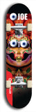 Skateboard deck: Limited edition, North American maple skateboard deck designed by underground artist BellyRash - available widths 7.5 to 8.5 inches in both mellow concave and steep concave shapes. Artwork: EYEBALL JOE logo brand popsicle-shaped deck