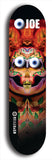 Skateboard deck: Limited edition, North American maple skateboard deck designed by underground artist BellyRash - available widths 7.5 to 8.5 inches in both mellow concave and steep concave shapes. Artwork: EYEBALL JOE logo brand popsicle-shaped deck