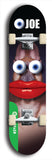 North American maple skateboard deck designed by underground artist BellyRash -- available in widths between 7.5 to 8.5 inches in both mellow concave and steep concave shapes from the BellyRash Limited Edition Blitz Deck series: Eyeball Joe