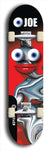 Skateboard deck: Limited edition, North American maple skateboard deck designed by underground artist BellyRash - available widths 7.5 to 8.5 inches in both mellow concave and steep concave shapes. Artwork: EYEBALL JOE logo brand popsicle-shaped deck