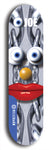 Skateboard deck: Limited edition, North American maple skateboard deck designed by underground artist BellyRash - available widths 7.5 to 8.5 inches in both mellow concave and steep concave shapes. Artwork: EYEBALL JOE logo brand popsicle-shaped deck