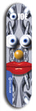 Skateboard deck: Limited edition, North American maple skateboard deck designed by underground artist BellyRash - available widths 7.5 to 8.5 inches in both mellow concave and steep concave shapes. Artwork: EYEBALL JOE logo brand popsicle-shaped deck