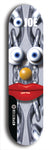 Skateboard deck: Limited edition, North American maple skateboard deck designed by underground artist BellyRash - available widths 7.5 to 8.5 inches in both mellow concave and steep concave shapes. Artwork: EYEBALL JOE logo brand popsicle-shaped deck