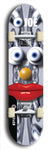 Skateboard deck: Limited edition, North American maple skateboard deck designed by underground artist BellyRash - available widths 7.5 to 8.5 inches in both mellow concave and steep concave shapes. Artwork: EYEBALL JOE logo brand popsicle-shaped deck