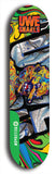 North American maple skateboard deck designed by underground artist BellyRash -- available in widths between 7.5 to 8.5 inches in both mellow concave and steep concave shapes from the BellyRash Limited Edition Blitz Deck series: Uwe Snarls