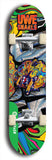 North American maple skateboard deck designed by underground artist BellyRash -- available in widths between 7.5 to 8.5 inches in both mellow concave and steep concave shapes from the BellyRash Limited Edition Blitz Deck series: Uwe Snarls