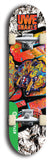 North American maple skateboard deck designed by underground artist BellyRash -- available in widths between 7.5 to 8.5 inches in both mellow concave and steep concave shapes from the BellyRash Limited Edition Blitz Deck series: Uwe Snarls