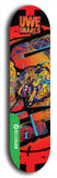 North American maple skateboard deck designed by underground artist BellyRash -- available in widths between 7.5 to 8.5 inches in both mellow concave and steep concave shapes from the BellyRash Limited Edition Blitz Deck series: Uwe Snarls