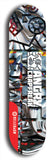 Skateboard deck: Limited edition, North American maple skateboard deck designed by underground artist BellyRash - available widths 7.5 to 8.5 inches in both mellow concave and steep concave shapes. Artwork: ANGRY CRAPFREAK brand popsicle-shaped skateboard deck.