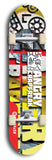 Skateboard deck: Limited edition, North American maple skateboard deck designed by underground artist BellyRash - available widths 7.5 to 8.5 inches in both mellow concave and steep concave shapes. Artwork: ANGRY CRAPFREAK brand popsicle-shaped skateboard deck.